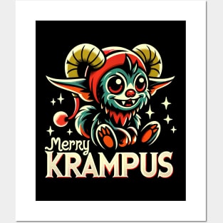 Merry Krampus Posters and Art